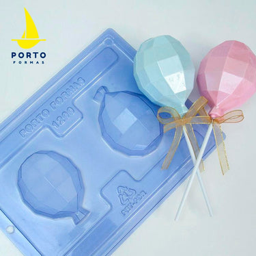 Forma De Chocolate - Forma De Chocolate Especial 3 Partes - Topo De Bolo Bexiga – PF1200